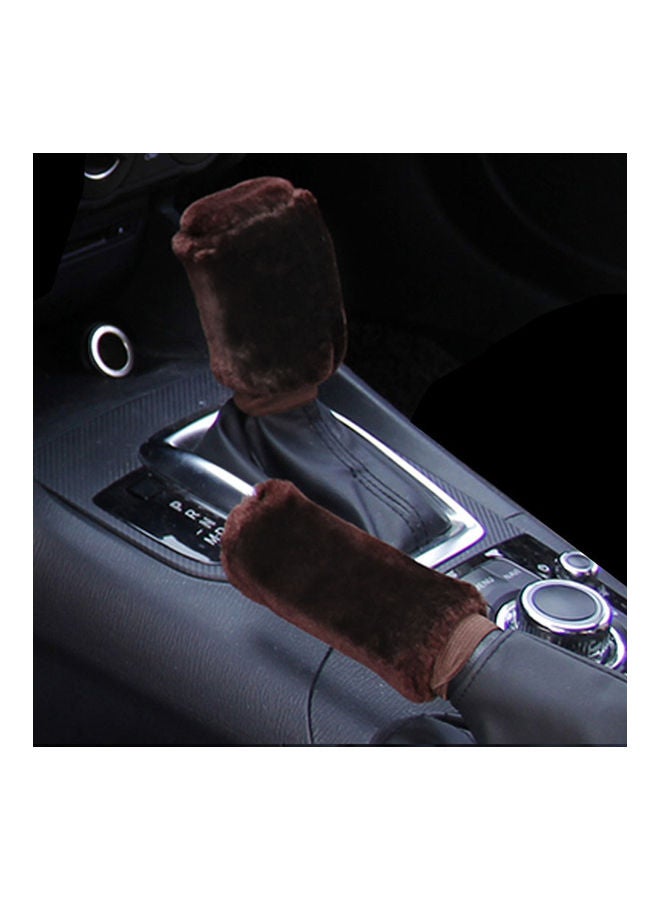 Generic Fluffy 3 pcs Steering Wheel / Handbrake / Gear Shift Cover - Image 5