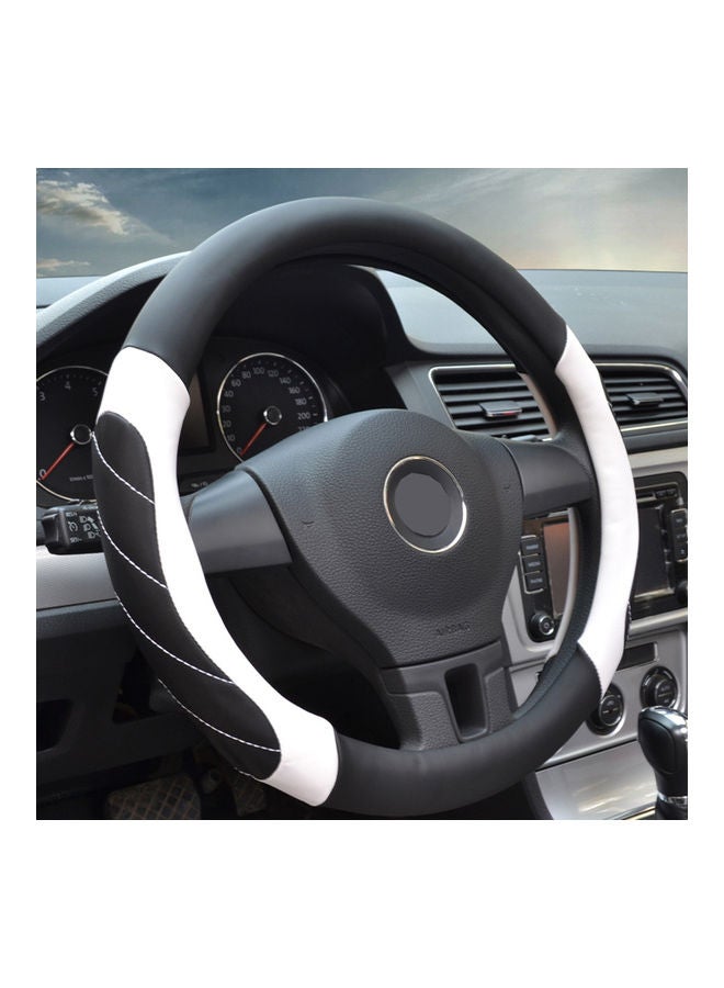 Universal Car Steering Wheel Soft Leather Grip Non-Slip Cover - Image 4