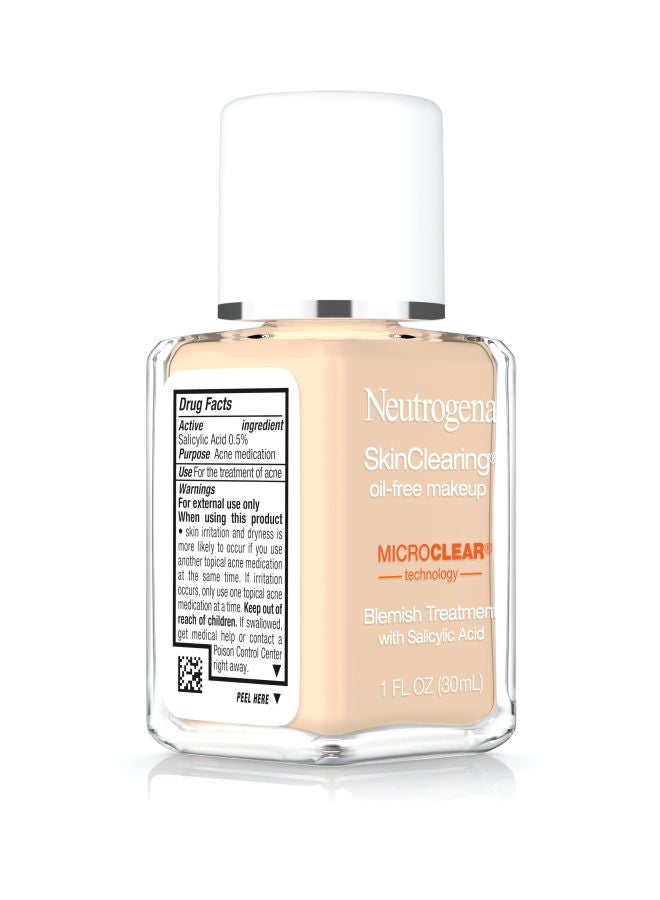 Neutrogena SkinClearing Liquid Makeup 10 Classic Ivory  - Image 4