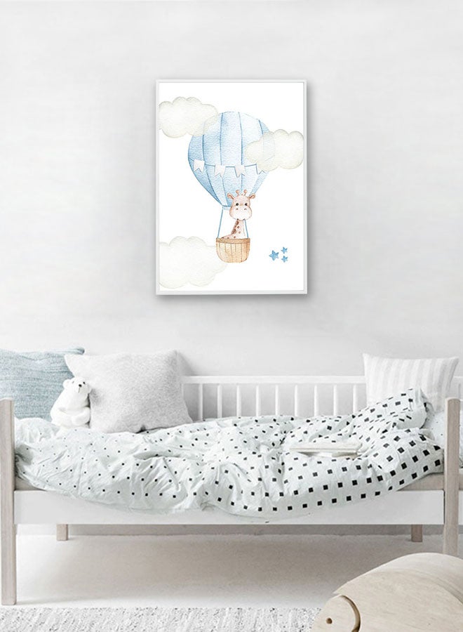 DECOREK - Balloon Printed Canvas Painting Multicolour 57 x 71 x 4.5cm - Image 1