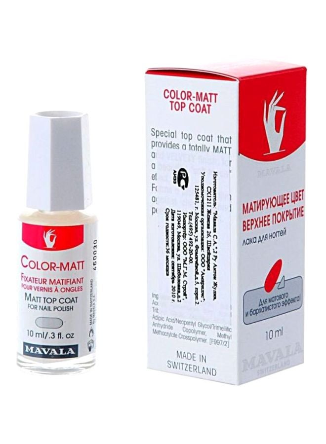Mavala Color-Matt Top Coat Clear - Image 2