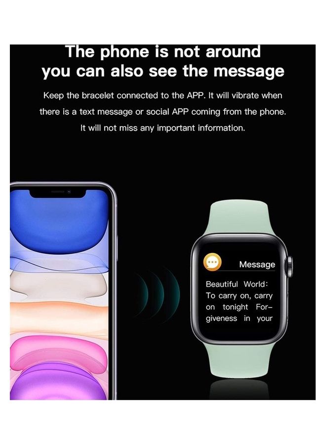 T500 Smart Watch Bluetooth Call Music Player 44Mm For Ios Android Phone Heart (Pink) Pink