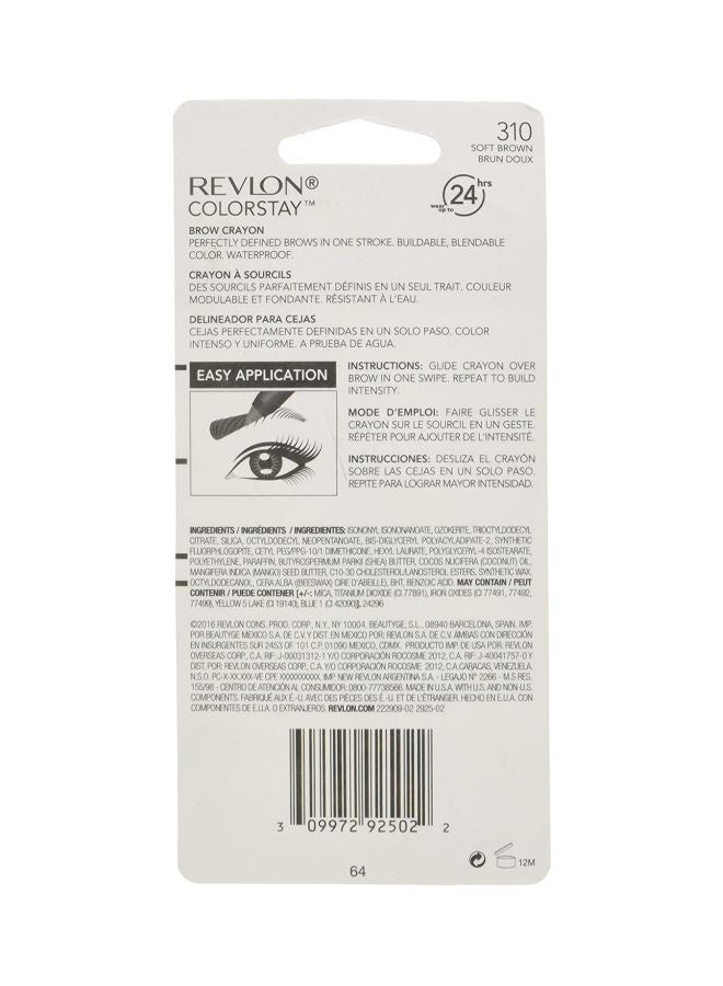 Revlon ColorStay Brow Crayon Soft Black  - Image 4