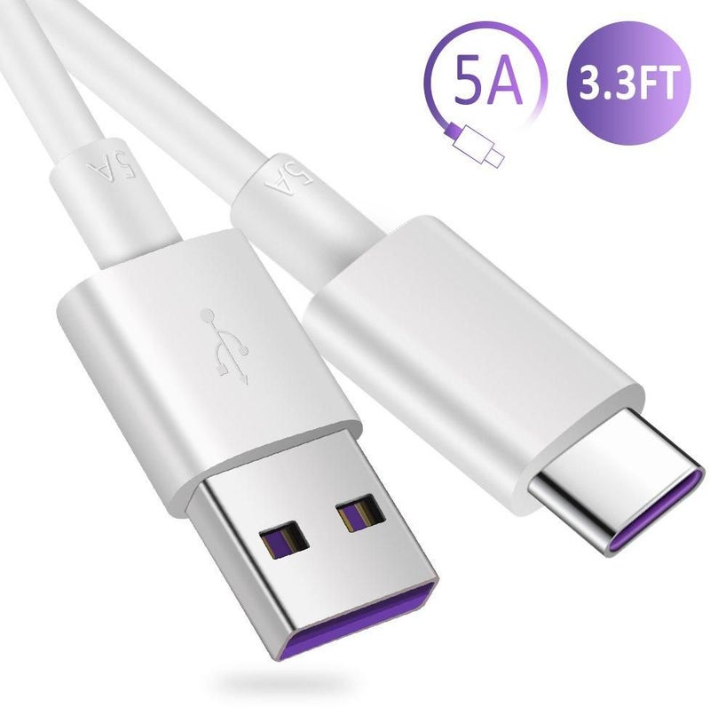 Super Charge Type-C Cable For Huawei P9 White/Purple - Image 2