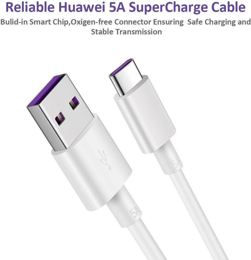 Super Charge Type-C Cable For Huawei P9 White/Purple - Image 4