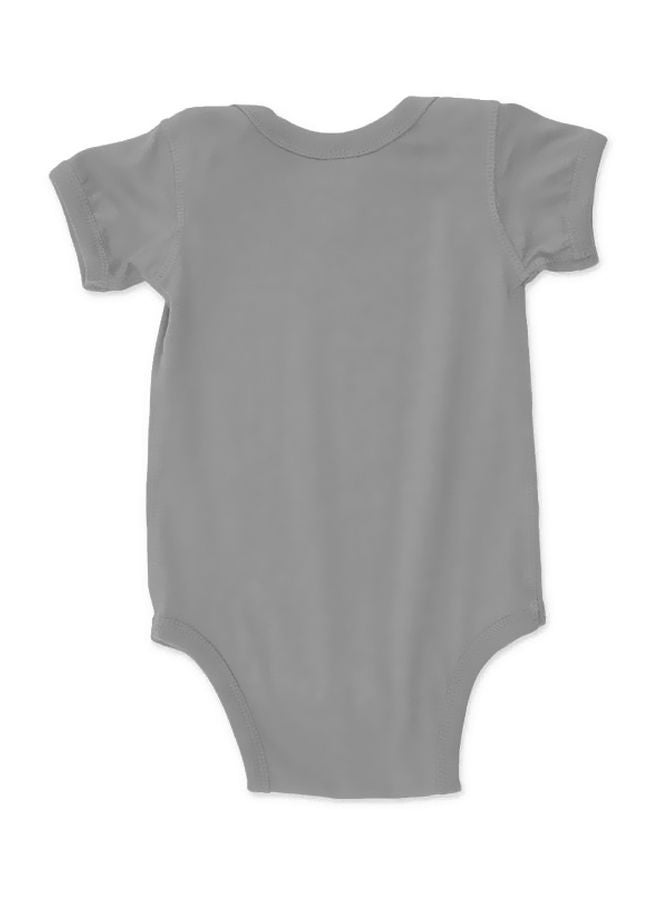Twinkle Hands Mini Boss Printed Onesie Grey/Black - Image 2