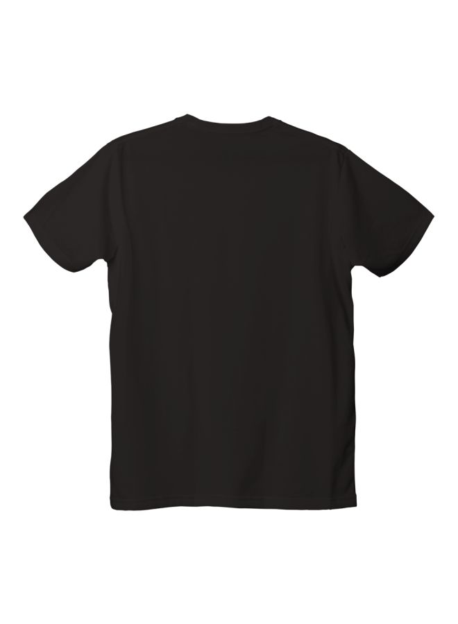 Twinkle Hands - I Am The King Printed T-Shirt Black/Brown - Image 1