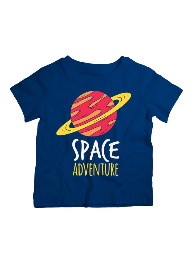 Twinkle Hands - Space Adventure Printed T-Shirt Navy/Red/Yellow - Image 1