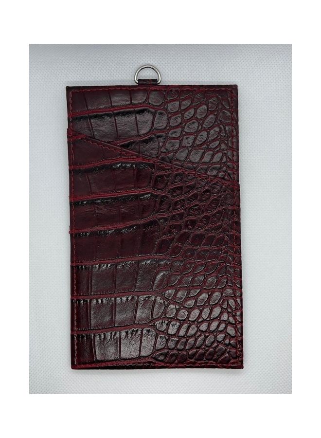 Mobile Leather Wallet Holder Red - Image 1