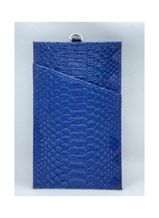 Mobile Leather Wallet Holder Blue - Image 2