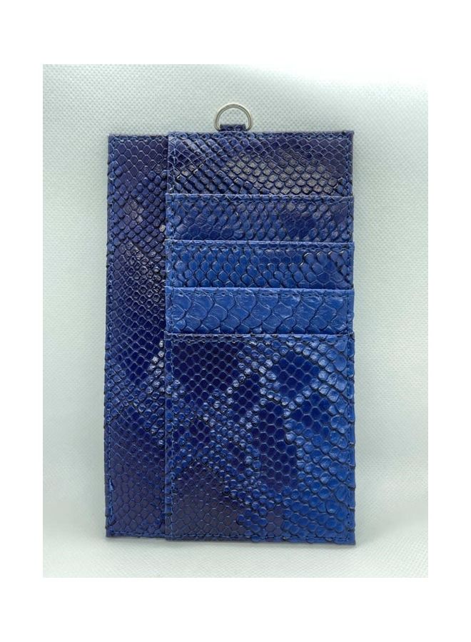 Mobile Leather Wallet Holder Blue - Image 1