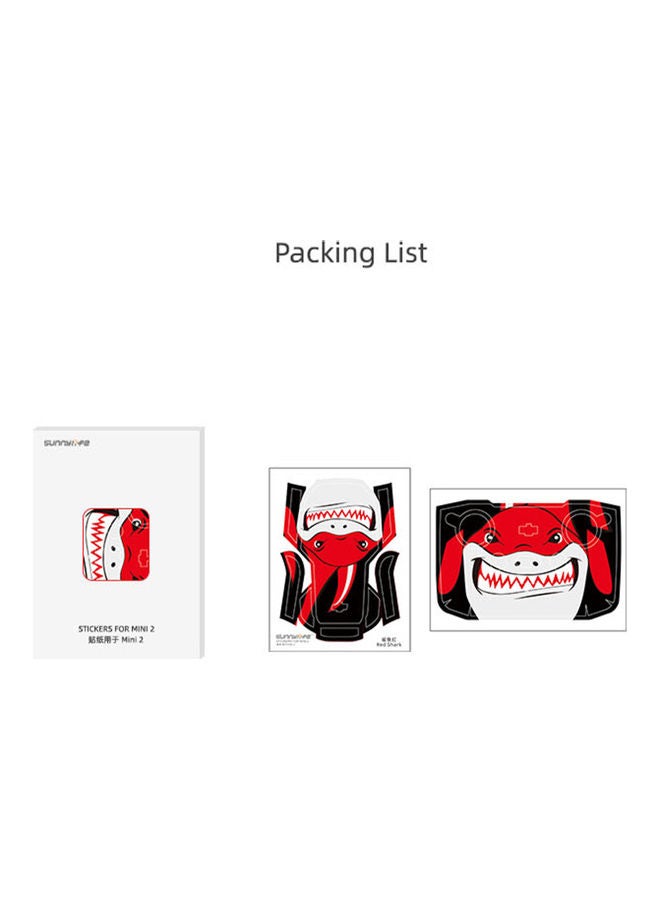 Generic - Compatible with DJI Mavic Mini 2 RC Waterproof Decal Skin Controller Drone Sticker 17.80 x 13.10 x 1.00cm - Image 1