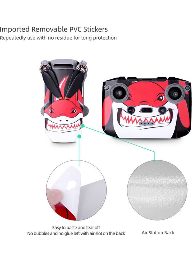 Generic - Compatible with DJI Mavic Mini 2 RC Waterproof Decal Skin Controller Drone Sticker 17.80 x 13.10 x 1.00cm - Image 1