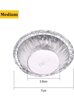 ماركة غير محددة قالب تارت البيض برتغالي 250 قطعة فضي 42.00 x 8.00 x 8.00سم  - Image 3
