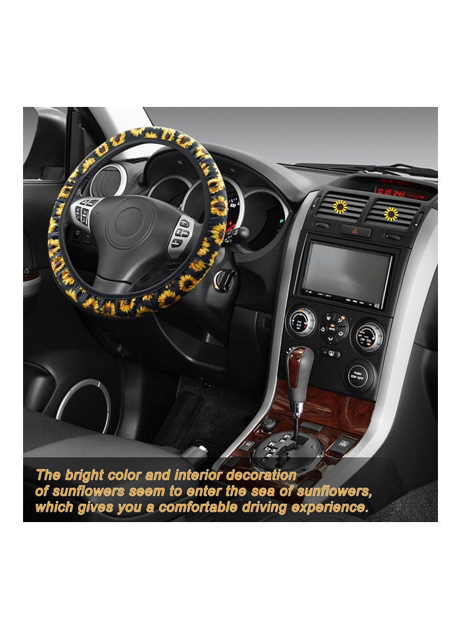 Generic - 6 Pieces Sunflower Car Accessories Set - Image 1