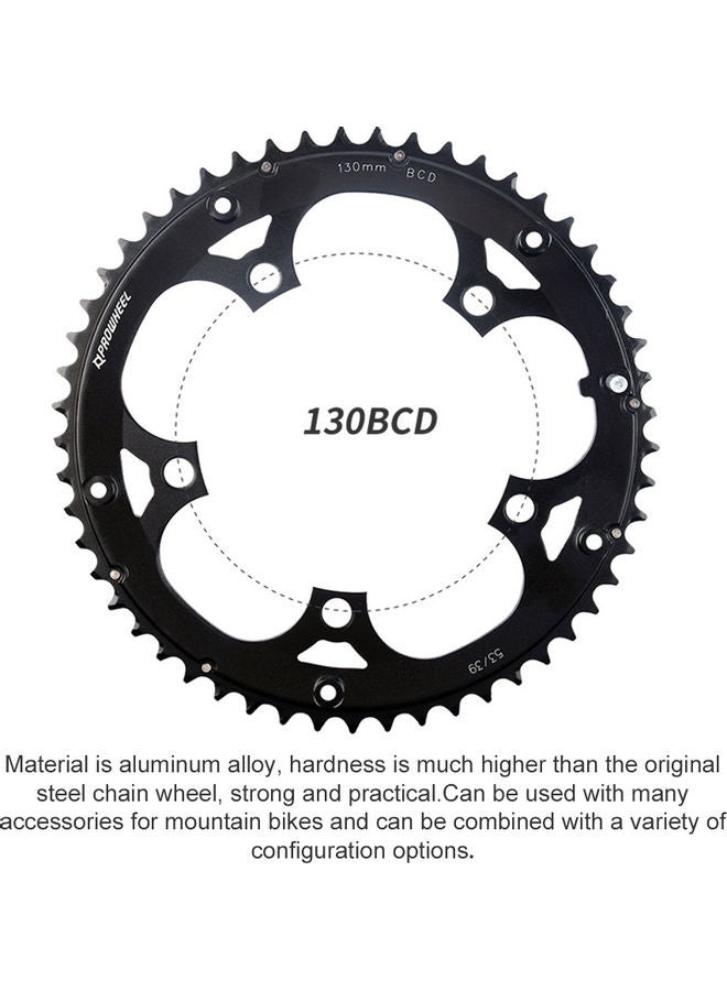 Generic Chain Rings 53T Aluminum Alloy Steel Sprocket 0.157kg  - Image 3