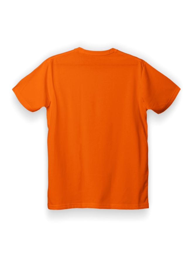 Twinkle Hands Yes There Is Feather On My Head Printed T-Shirt Orange/White - Image 3