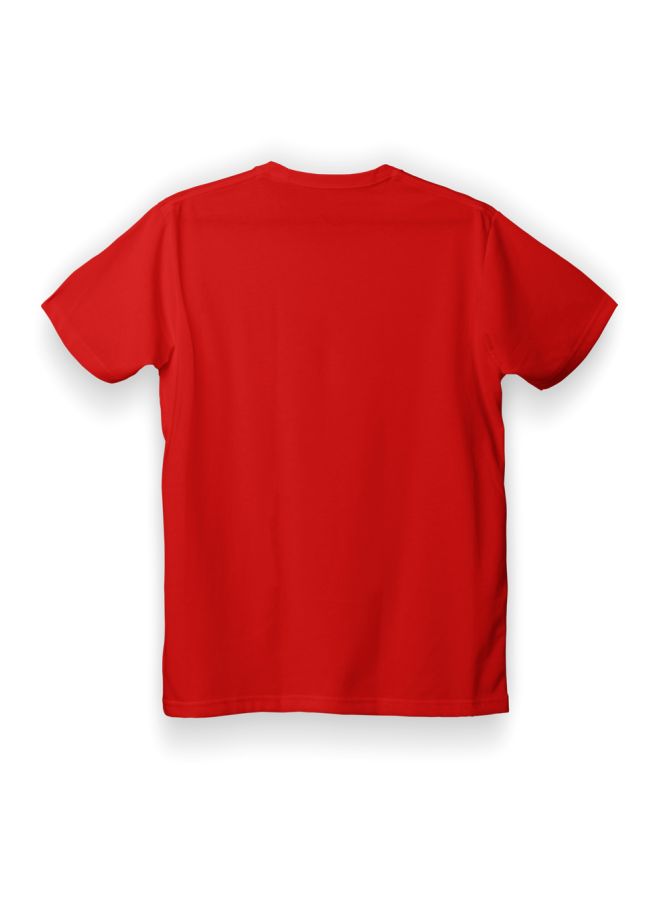 Twinkle Hands I Need My Space Printed T-Shirt Red/White - Image 2