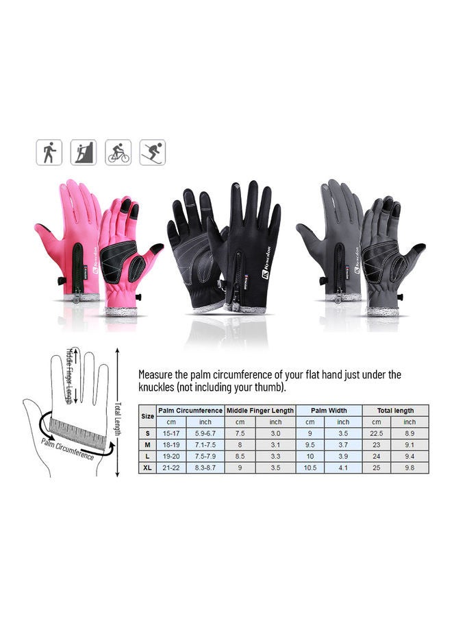 Winter Warm Touchscreen Skiing Bicycle Work Gloves 0.086kg - Image 2