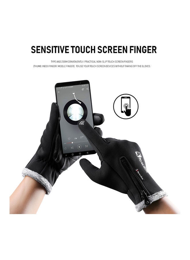 Winter Warm Touchscreen Skiing Bicycle Work Gloves 0.086kg - Image 5