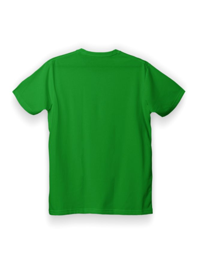 Twinkle Hands T-Rex Dinosaur Printed T-Shirt Green/White - Image 2