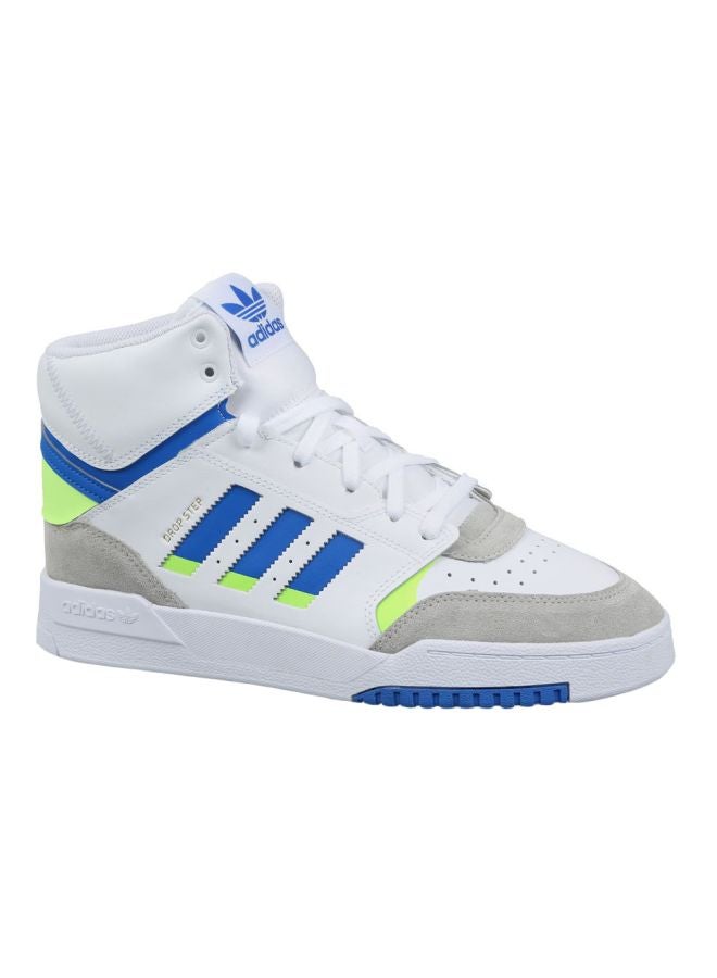 adidas Originals - Drop Step Sneaker Shoes White/Grey/Blue - Image 1
