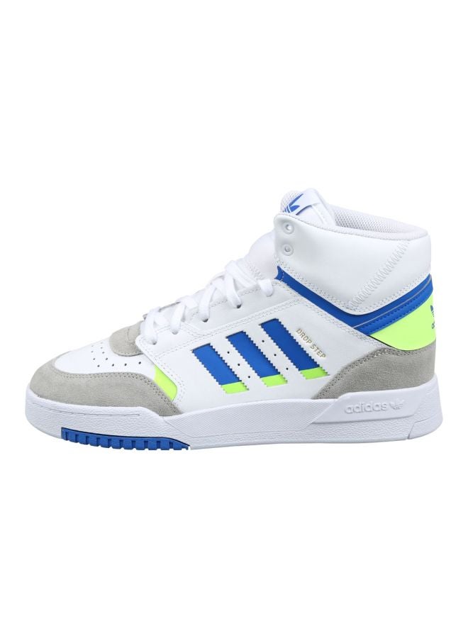 adidas Originals - Drop Step Sneaker Shoes White/Grey/Blue - Image 1