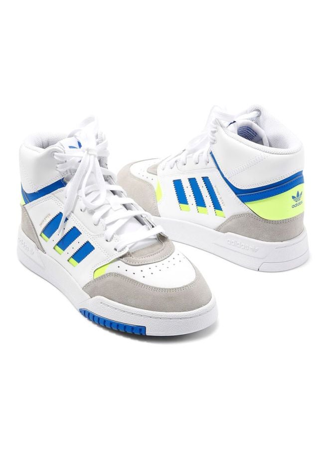 adidas Originals - Drop Step Sneaker Shoes White/Grey/Blue - Image 1