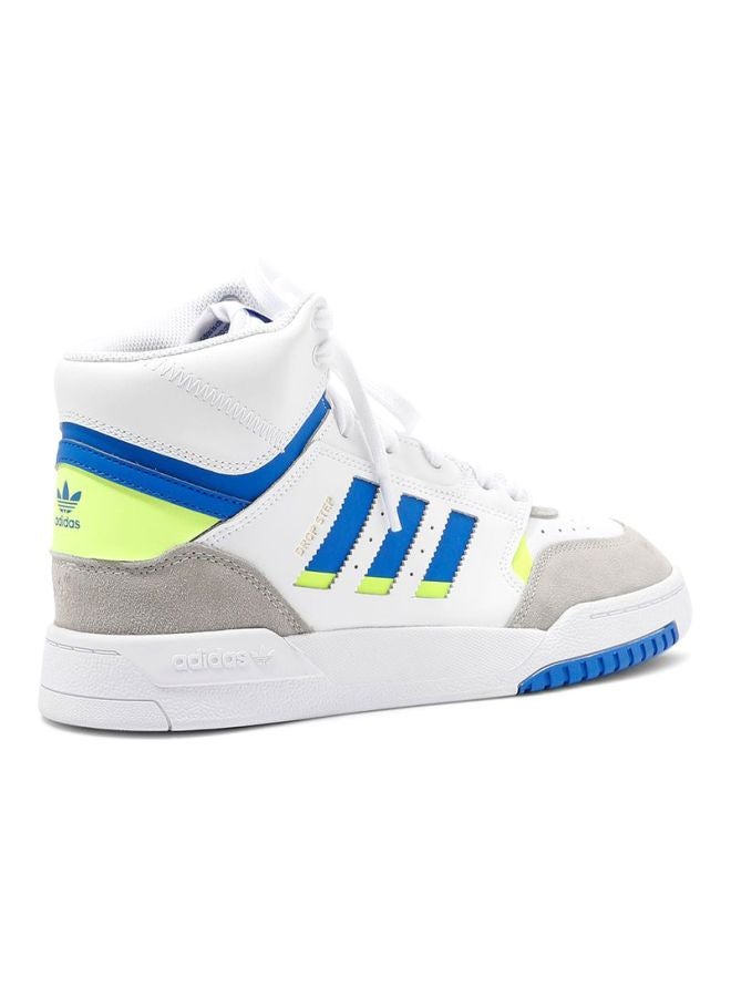 adidas Originals - Drop Step Sneaker Shoes White/Grey/Blue - Image 1