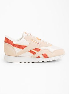Reebok CL Nylon Low Top Sneakers Buff/Pale Pink/Mason Red  - Image 1