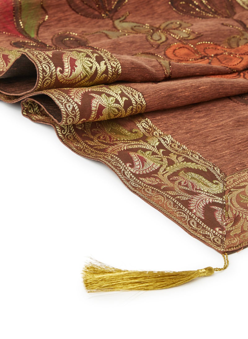 Ikras DHP Runner Brown/Gold 50x150cm - Image 3
