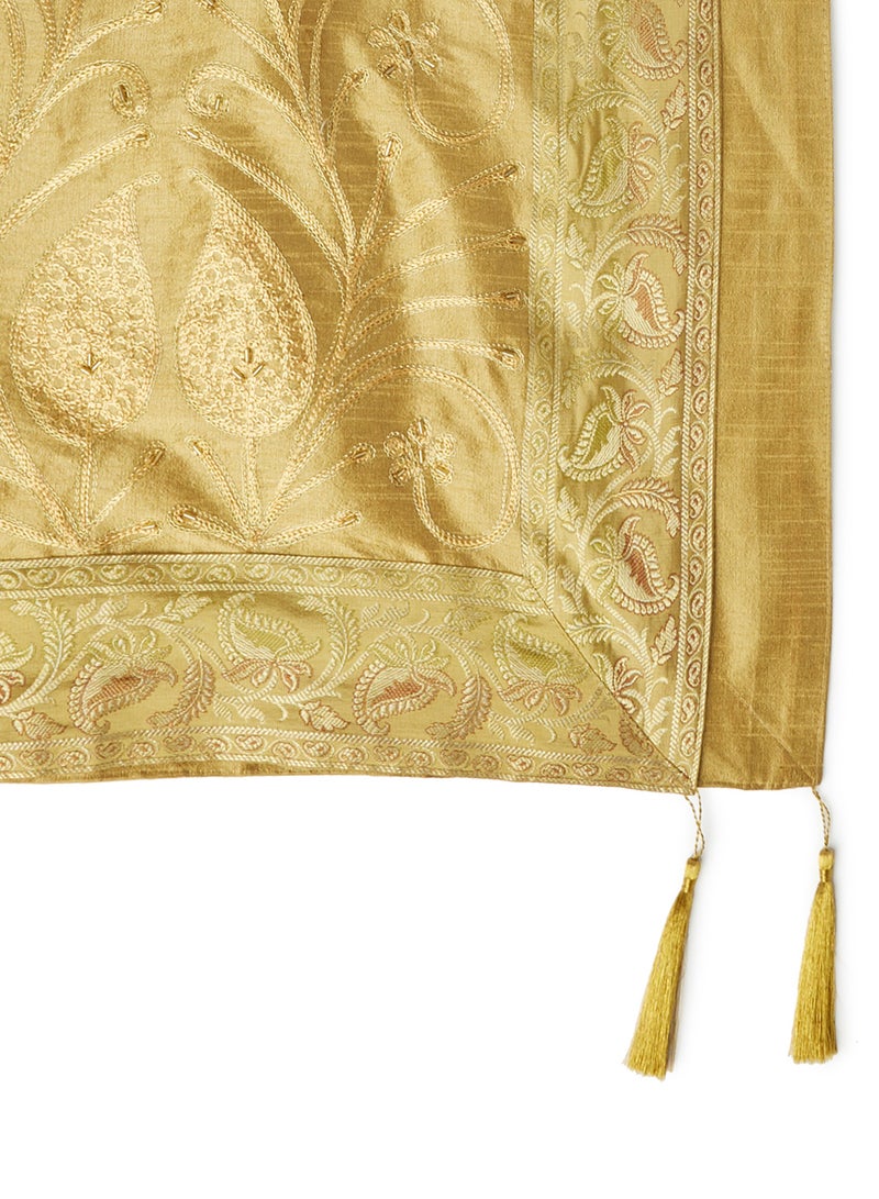 Ikras Decorative Fabric Runner Yellow 50x150cm - Image 2
