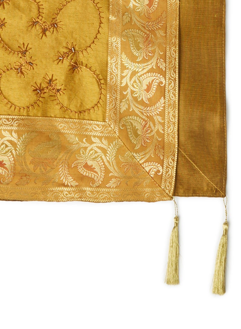 Ikras Decorative Fabric Runner Yellow 40x180cm - Image 2