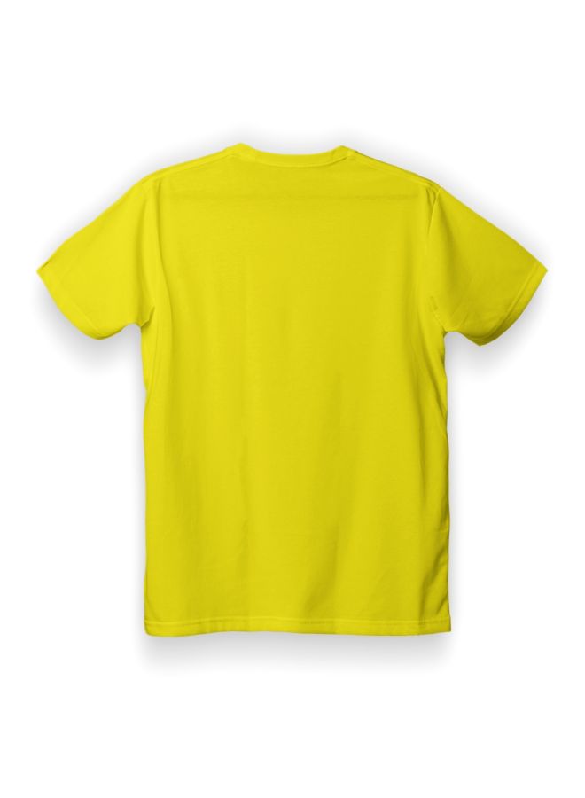 Twinkle Hands Mom Little Man Printed T-Shirt Yellow/Black - Image 2