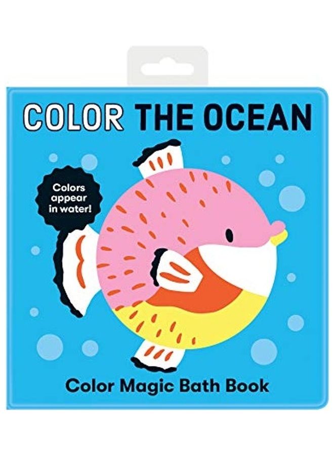 Color the Ocean Color Magic Bath Book paperback english