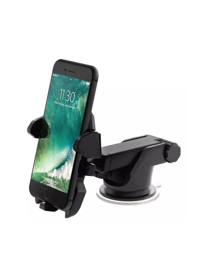 حامل هواتف نقالة للسيارة بذراع طويلة، يتم فك و إغلاق الحامل بلمسة واحدة أسود - Image 2