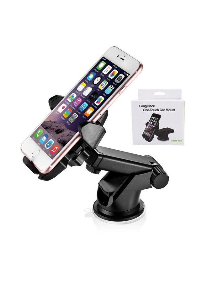 حامل هواتف نقالة للسيارة بذراع طويلة، يتم فك و إغلاق الحامل بلمسة واحدة أسود - Image 3