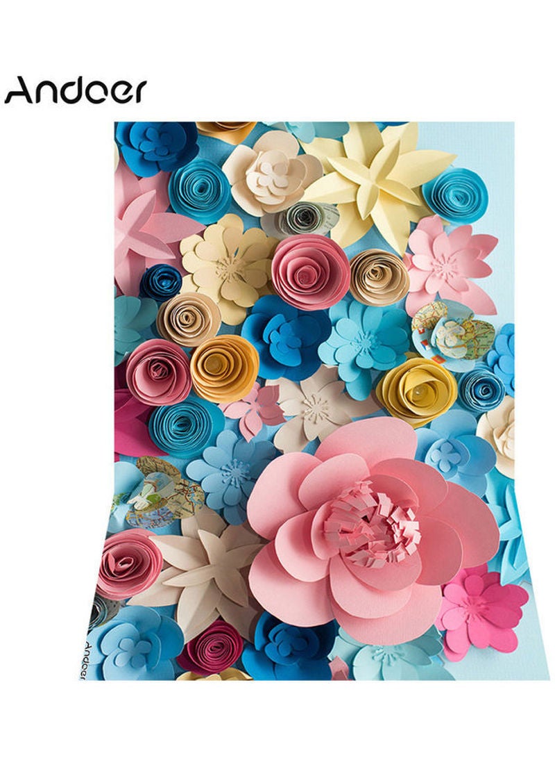 أندوير خلفية أستوديو للتصوير الفوتوغرافي بتصميم زهور متفتحة الأوراق متعدد الألوان - Image 2