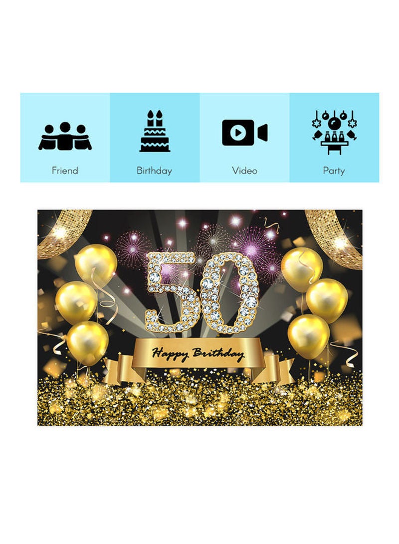 Generic - Birthday Photography Studio Background Multicolour - Image 1