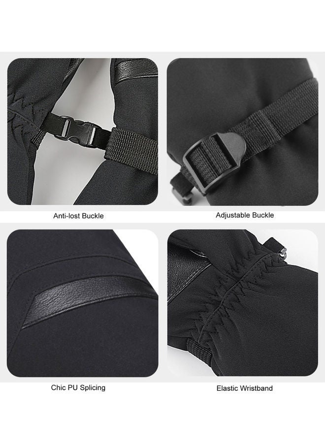 Generic Pair Of Winter Warm Fleece Sports Cycling Skiing Outdoor Gloves XL  - Image 5