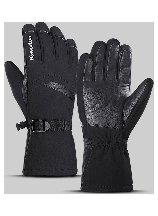 Generic Pair Of Winter Warm Fleece Sports Cycling Skiing Outdoor Gloves XL  - Image 1