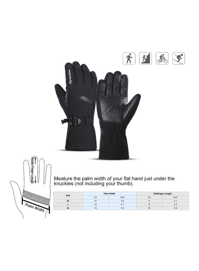 Generic Pair Of Winter Warm Fleece Sports Cycling Skiing Outdoor Gloves XL  - Image 2
