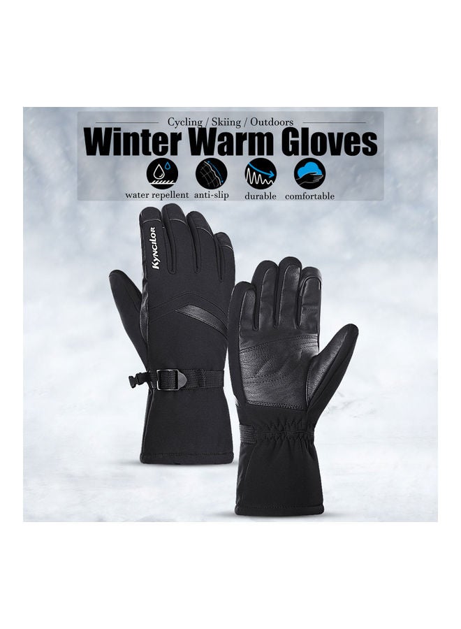 Generic Pair Of Winter Warm Fleece Sports Cycling Skiing Outdoor Gloves XL  - Image 3