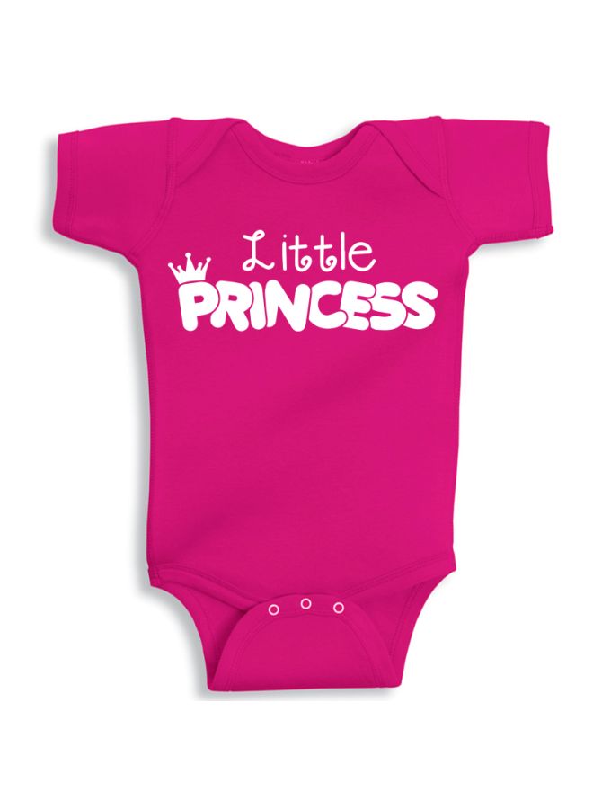 Twinkle Hands - Little Princess Printed Onesie Pink/White - Image 1