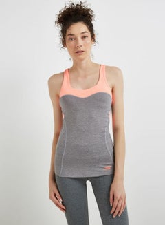Sleeveless Tank Top Light Grey Melange