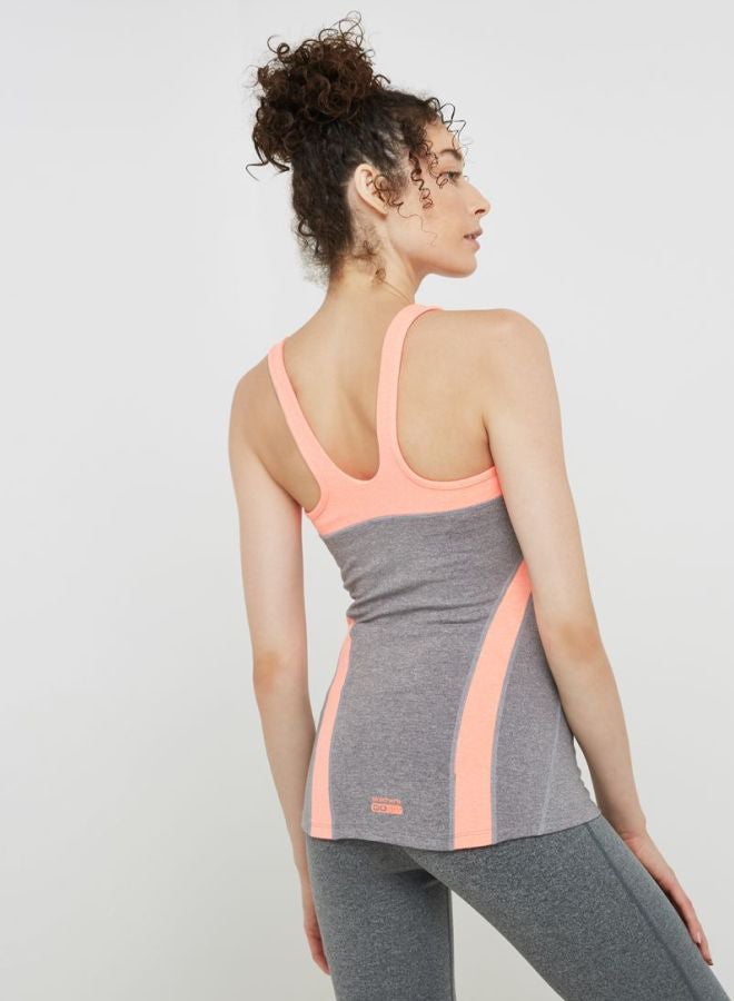 SKECHERS - Sleeveless Tank Top Light Grey Melange - Image 1