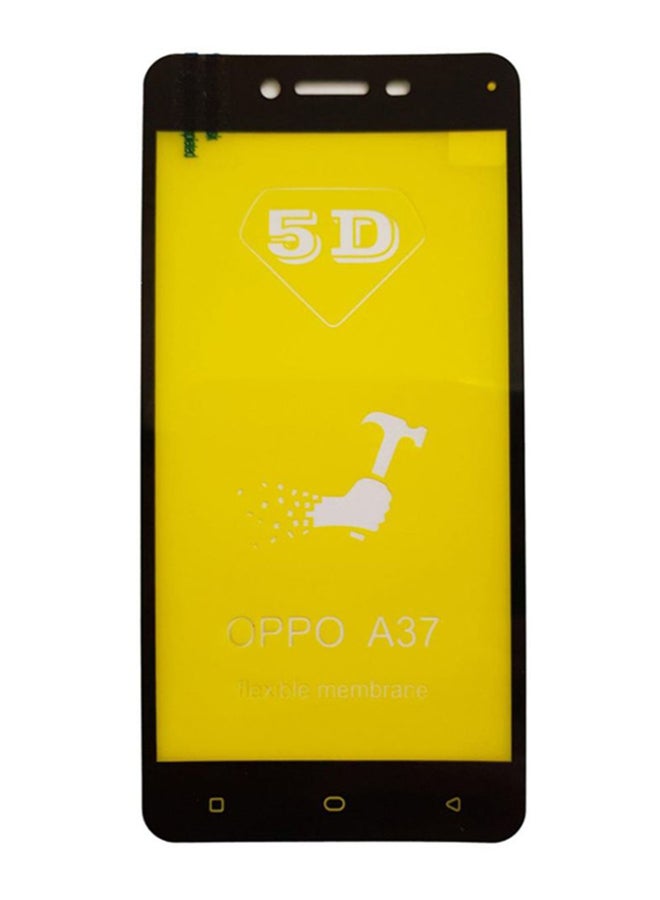 5D Tempered Glass Screen Protector For Oppo A37 Black/Clear