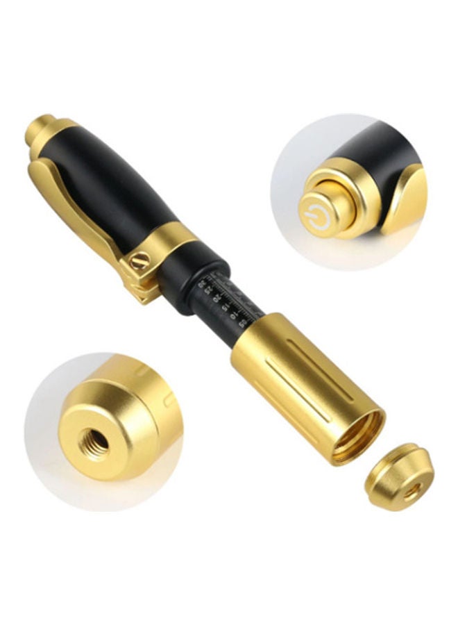 Generic 2 In 1 High Pressure Hyaluronic Pen for Anti Wrinkle Skin Gold/Black 15cm  - Image 4
