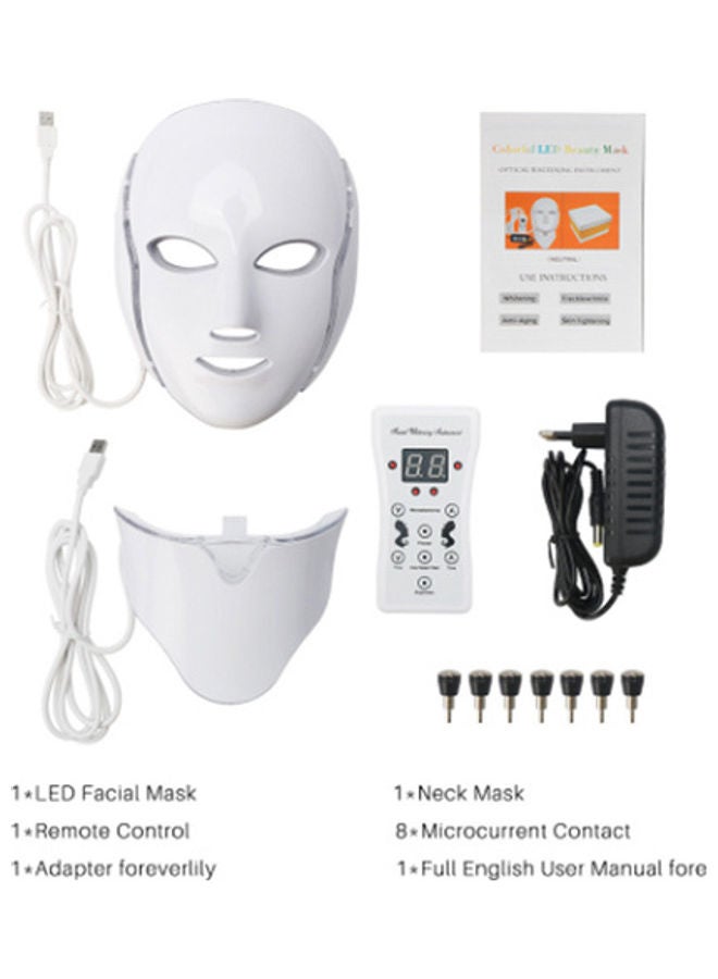 Generic LED Mask Facial Machine White 18cm  - Image 1