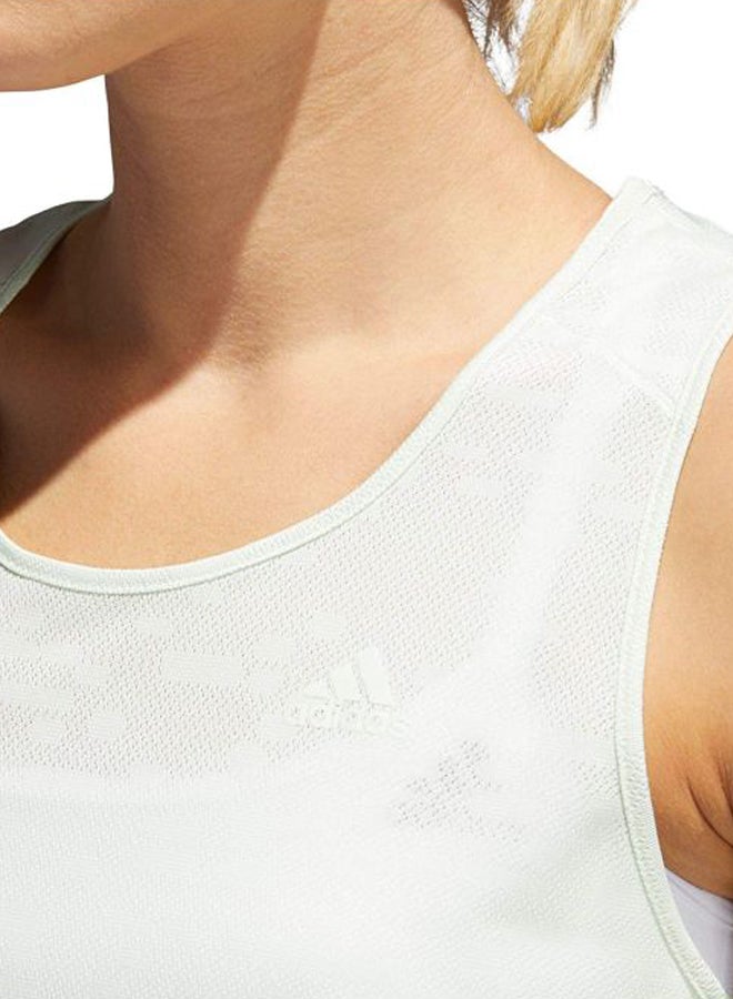 Adidas - Sleeveless Tank Top Light Green - Image 1